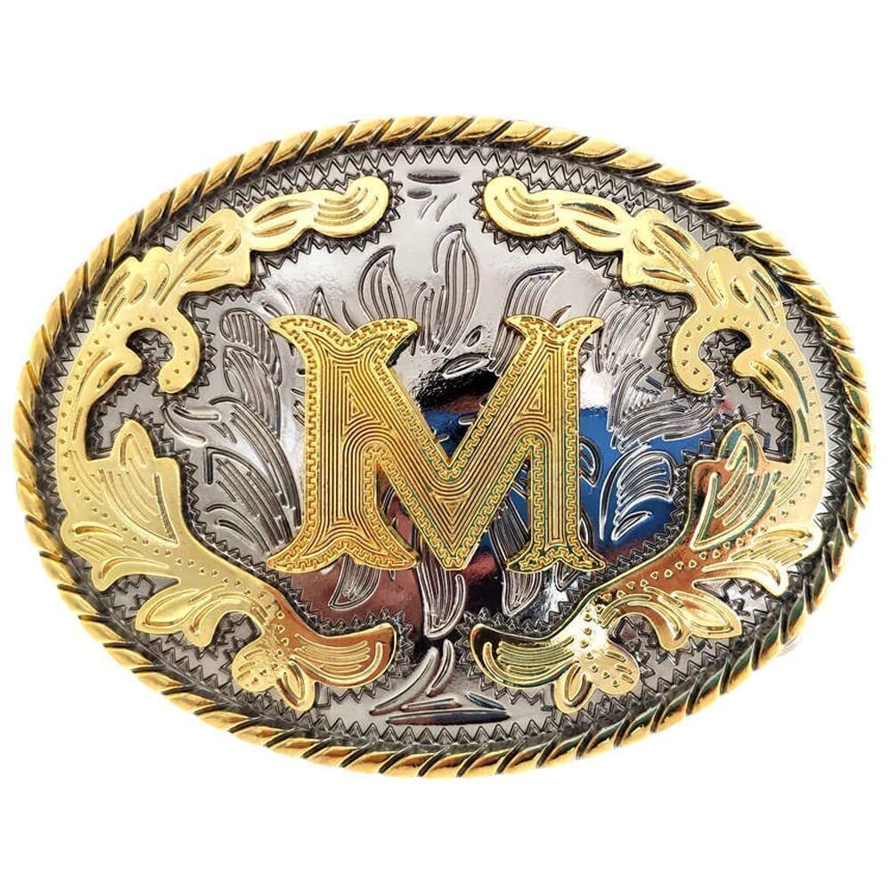 6289 Western Belt Buckles - A to Z Letter Cowboy Belt Buckle, Metal Rodeo